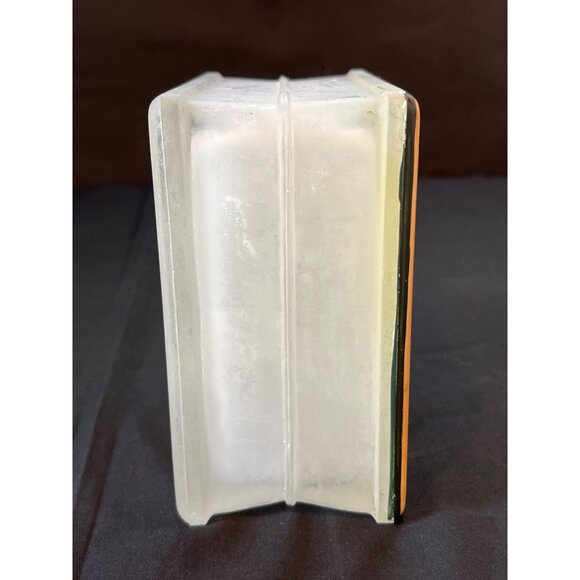 Illuminated Frosted Glass Block Night Light With Snowman Lid Design - "Have Your - Picture 4 of 10